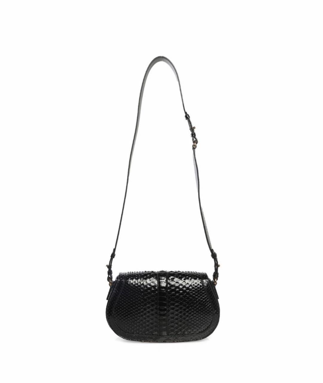 VERSACE Черная кожаная сумка через плечо, фото 3