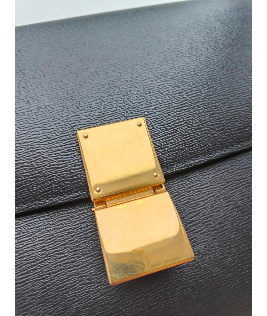 CELINE Серая кожаная сумка через плечо, фото 6