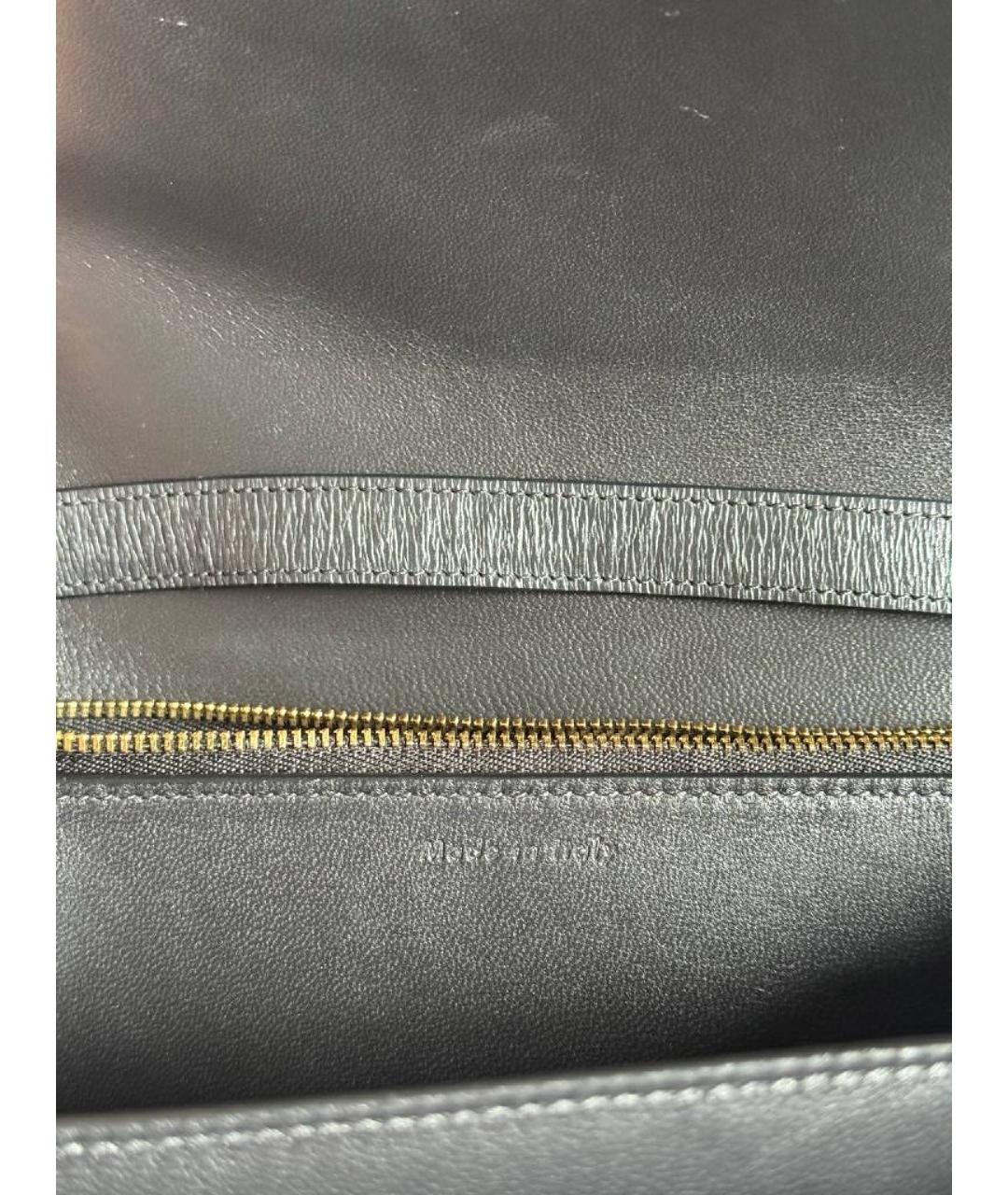 CELINE Серая кожаная сумка через плечо, фото 8
