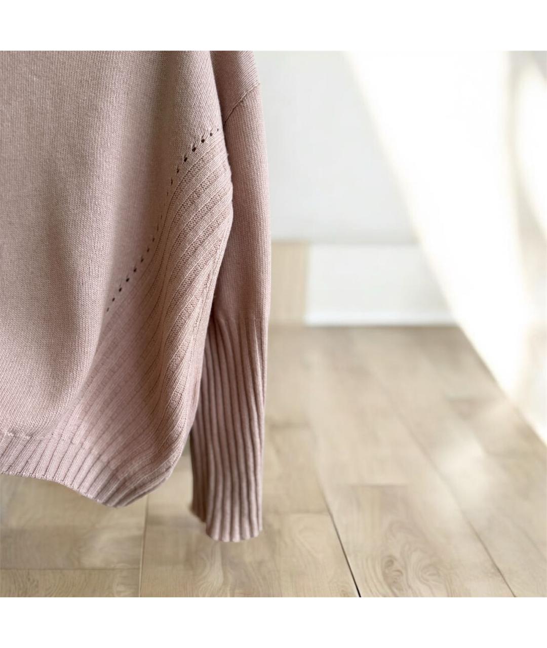 SEMICOUTURE Розовый шерстяной джемпер / свитер, фото 4