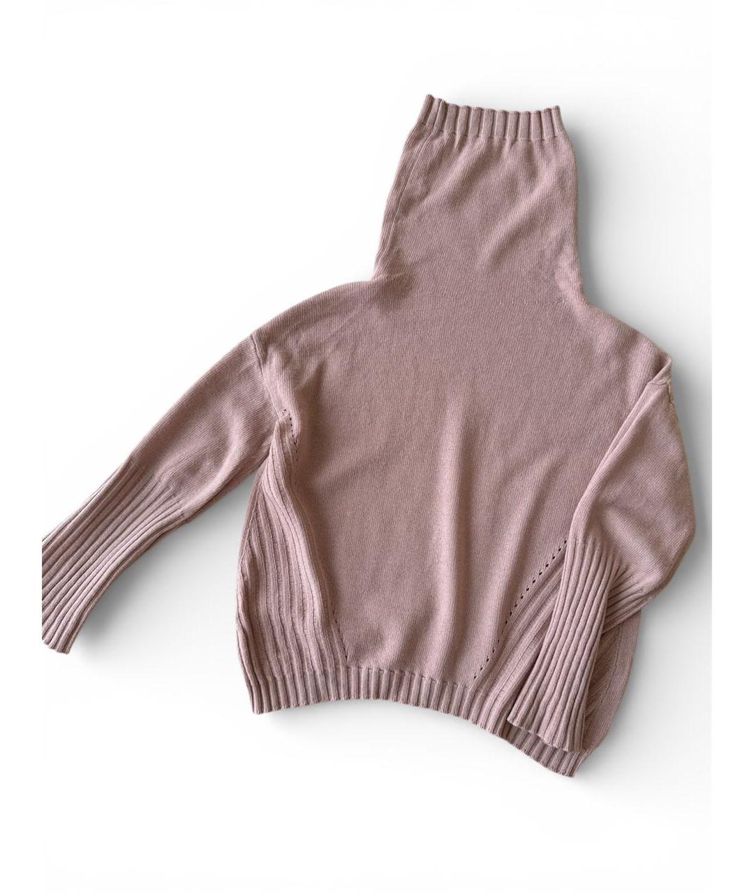 SEMICOUTURE Розовый шерстяной джемпер / свитер, фото 2