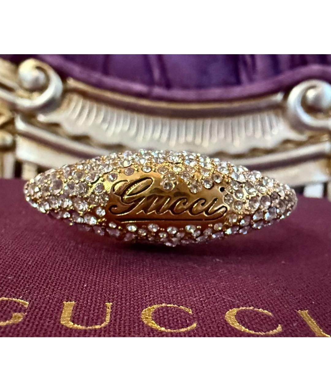 GUCCI Золотое металлическое кольцо, фото 2
