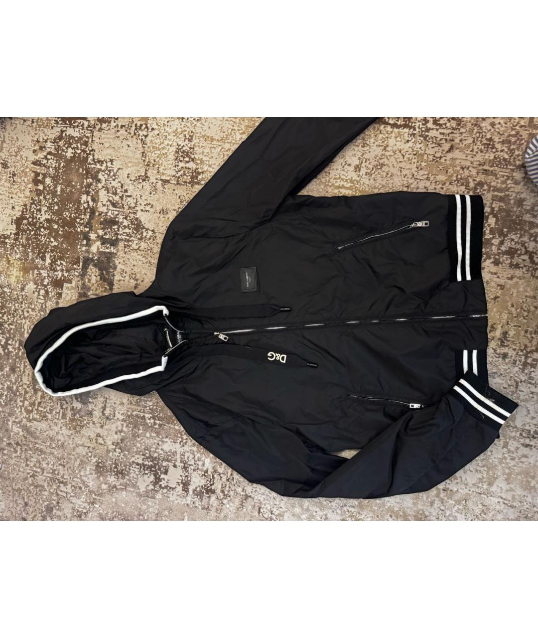 DOLCE&GABBANA Черная полиамидовая куртка, фото 7