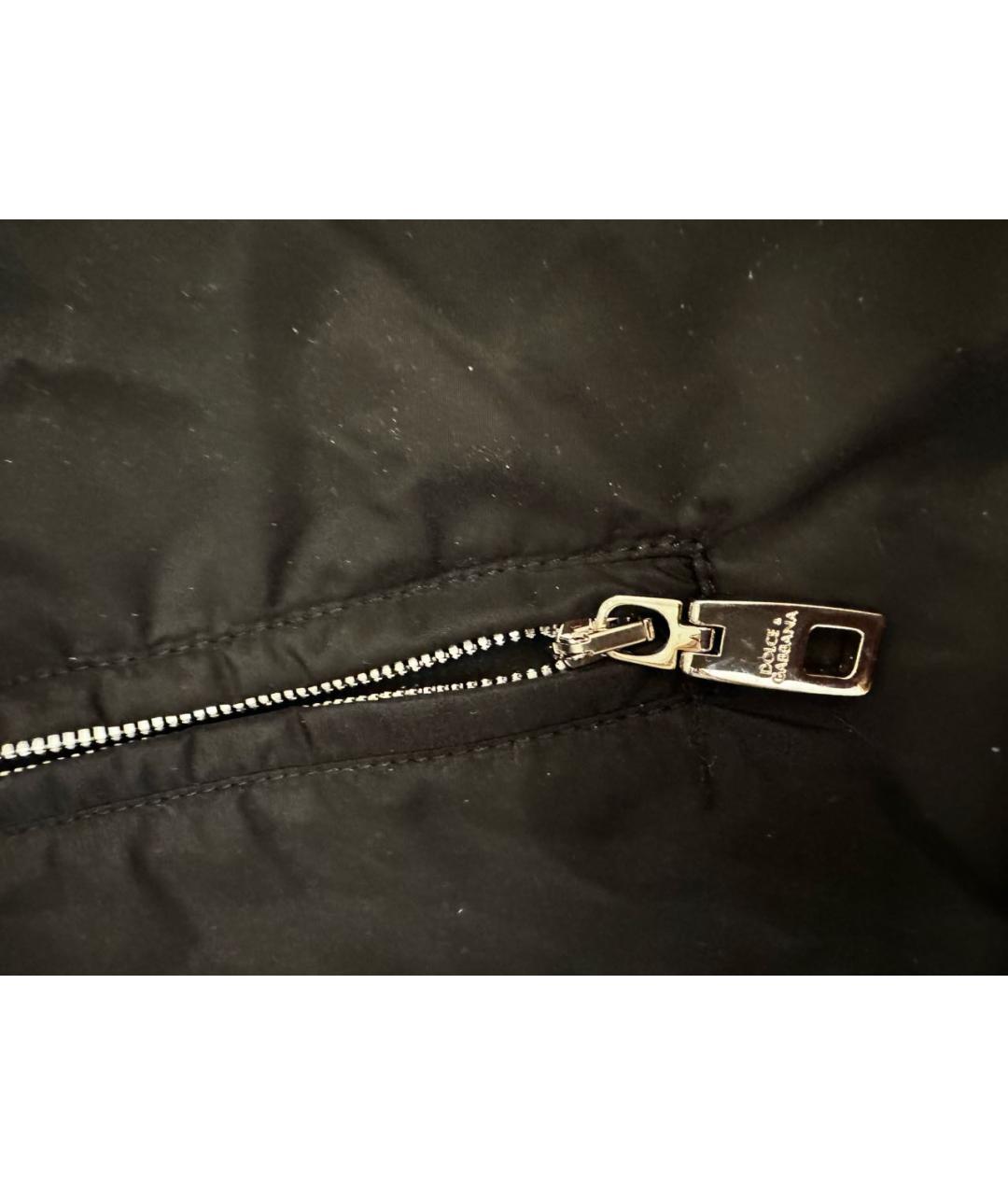 DOLCE&GABBANA Черная полиамидовая куртка, фото 6