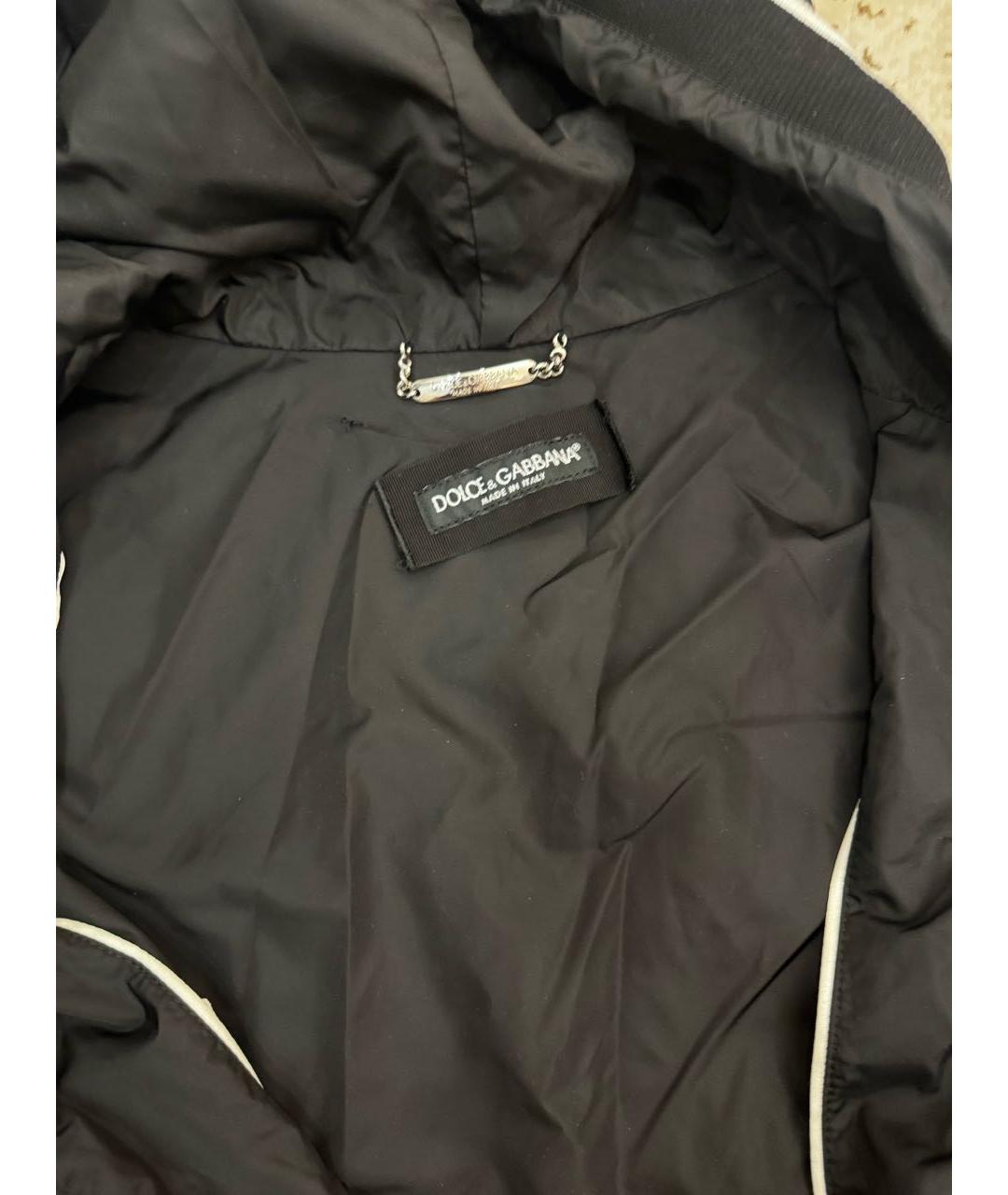 DOLCE&GABBANA Черная полиамидовая куртка, фото 3