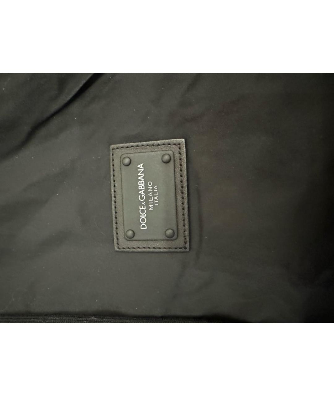 DOLCE&GABBANA Черная полиамидовая куртка, фото 5