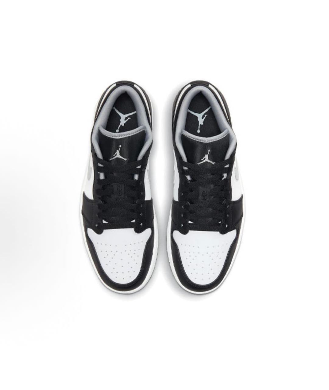 JORDAN Черные кожаные низкие кроссовки / кеды, фото 3