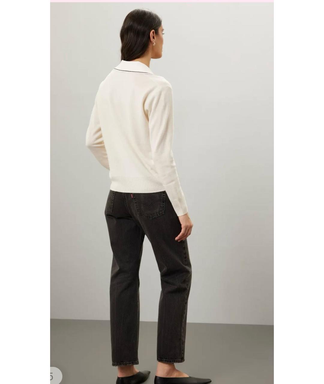 SANDRO Бежевый шерстяной джемпер / свитер, фото 8