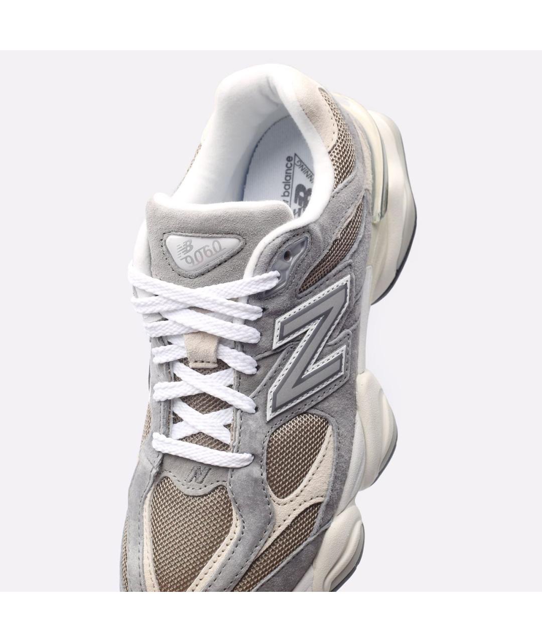 NEW BALANCE Серые замшевые низкие кроссовки / кеды, фото 2