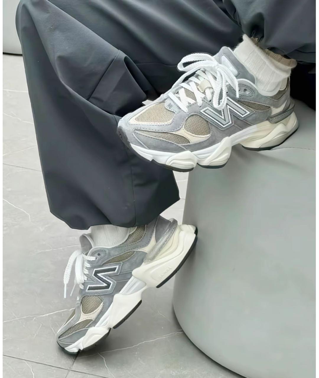 NEW BALANCE Серые замшевые низкие кроссовки / кеды, фото 6