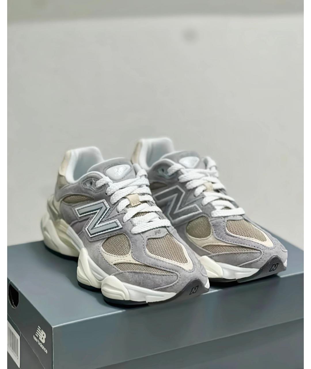 NEW BALANCE Серые замшевые низкие кроссовки / кеды, фото 5