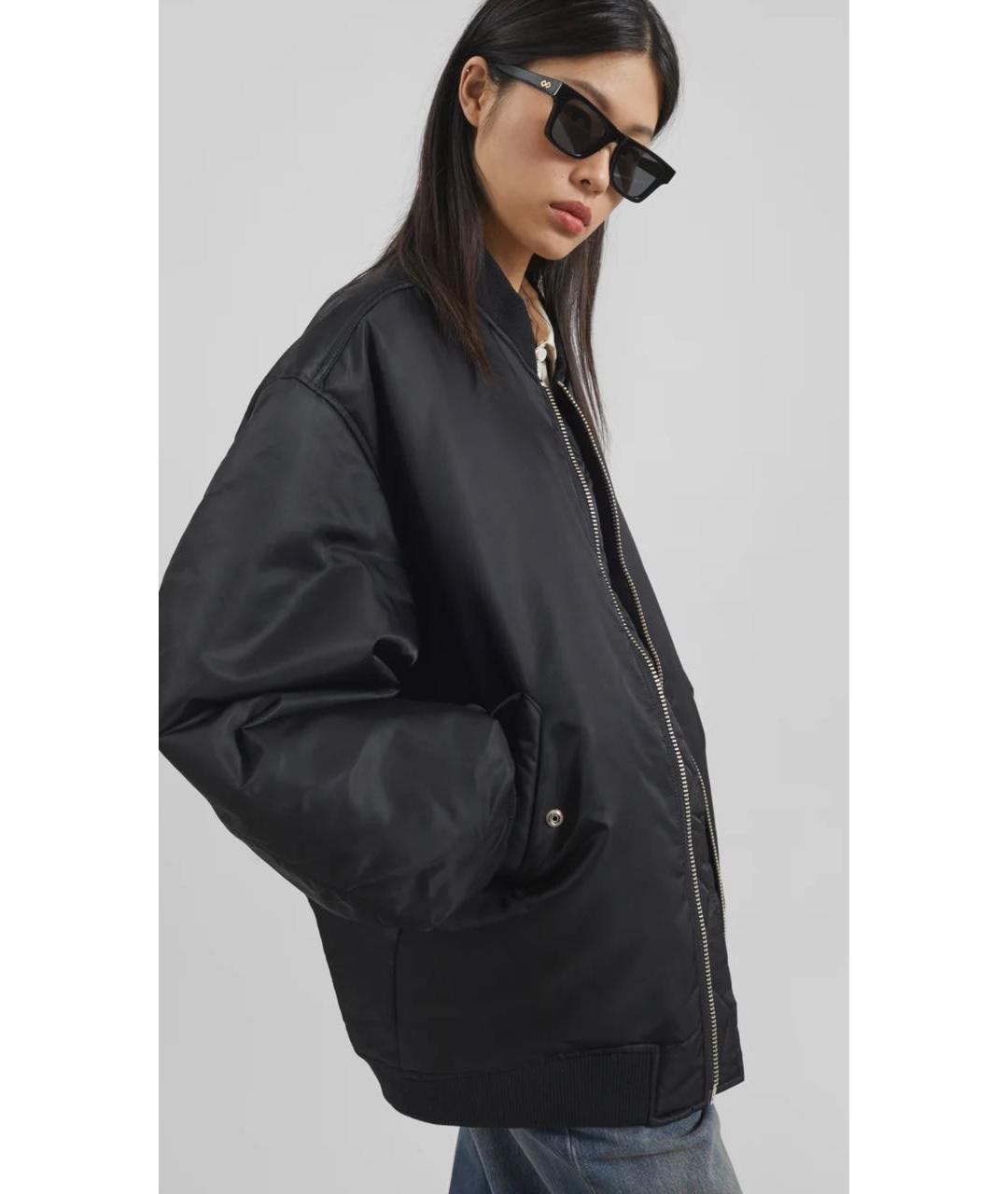 THE FRANKIE SHOP Черная полиамидовая куртка, фото 2