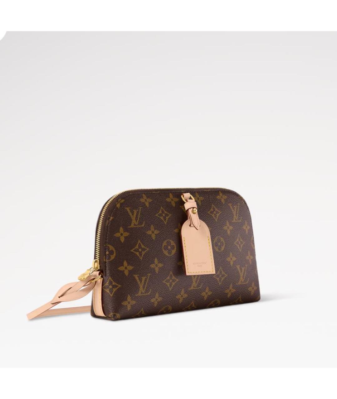 LOUIS VUITTON Коричневая кожаная сумка через плечо, фото 2