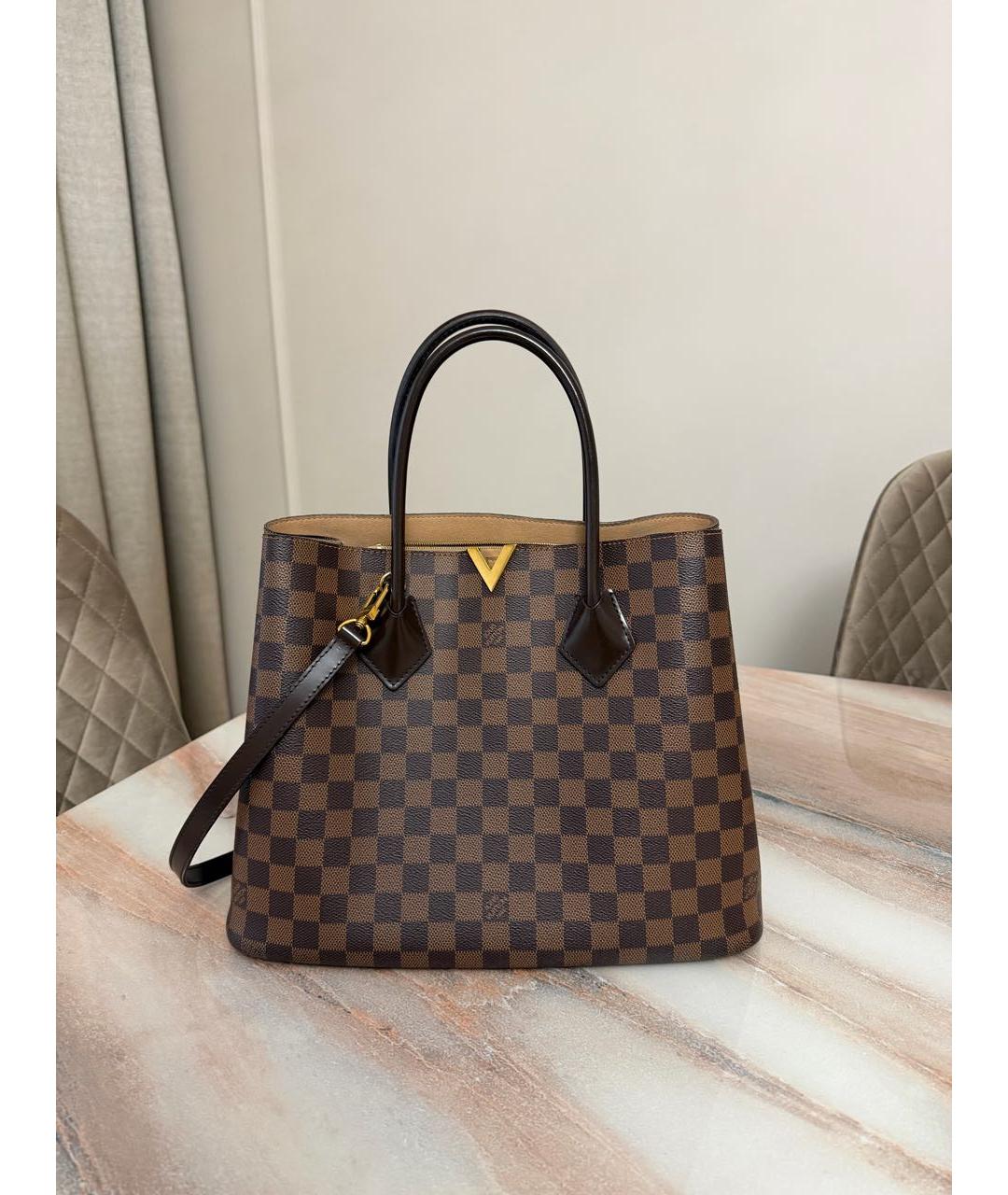 LOUIS VUITTON Коричневая сумка тоут, фото 7