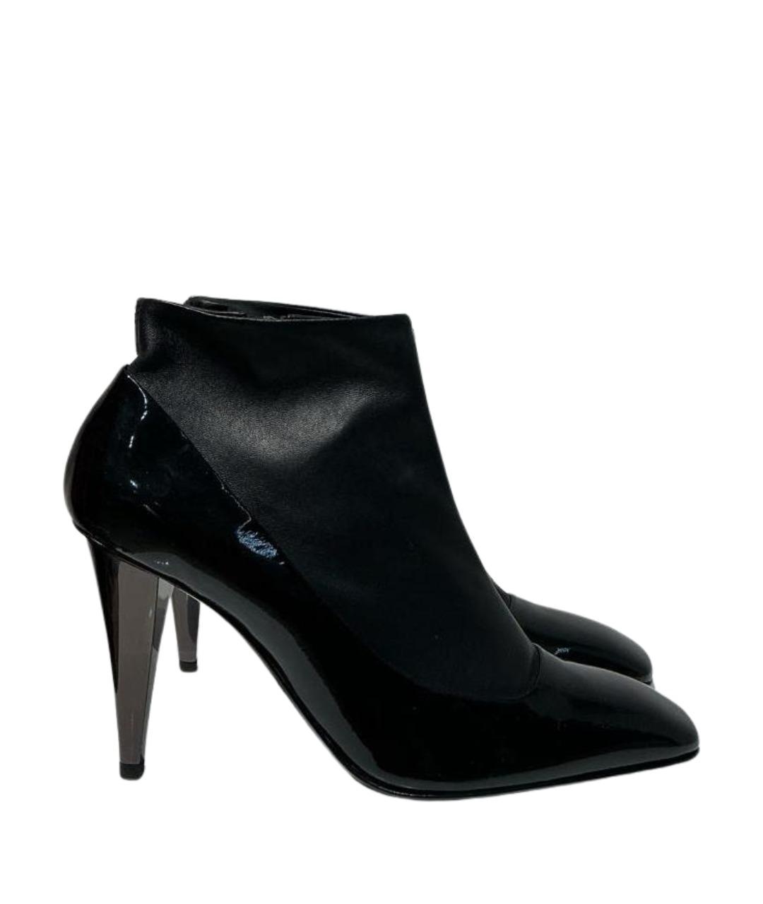 GIUSEPPE ZANOTTI DESIGN Черные кожаные ботильоны, фото 1