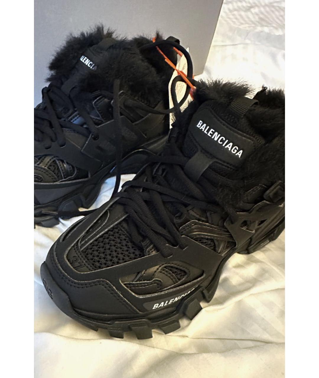 BALENCIAGA Черные текстильные кроссовки, фото 5