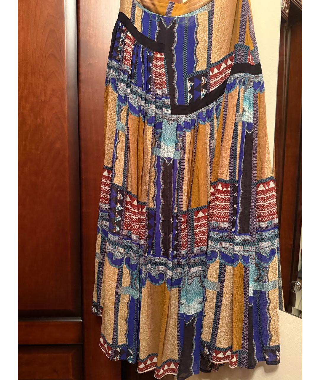 ETRO Мульти вискозная юбка макси, фото 2