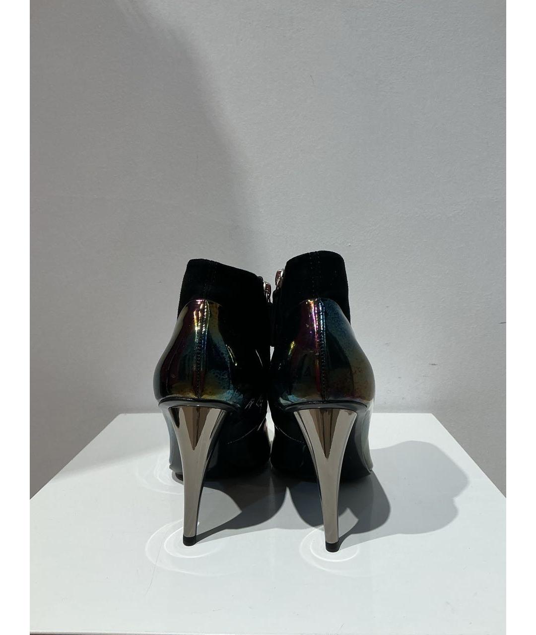 GIUSEPPE ZANOTTI DESIGN Черные кожаные ботильоны, фото 3