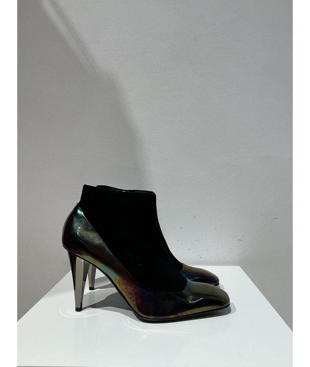 GIUSEPPE ZANOTTI DESIGN Черные кожаные ботильоны, фото 4