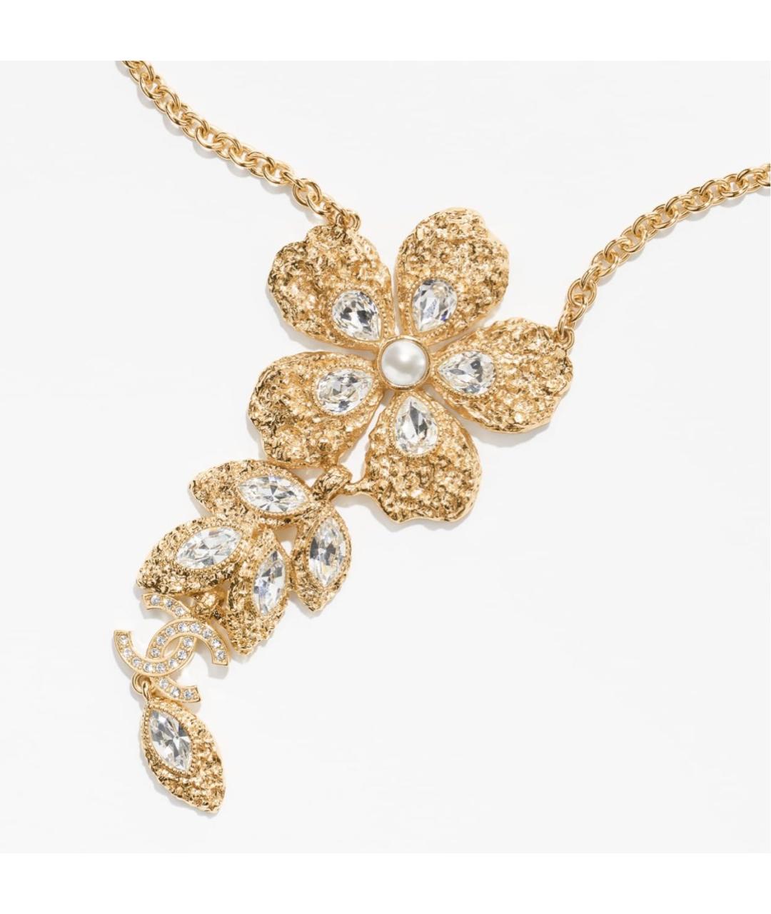 CHANEL Золотое металлическое колье, фото 3