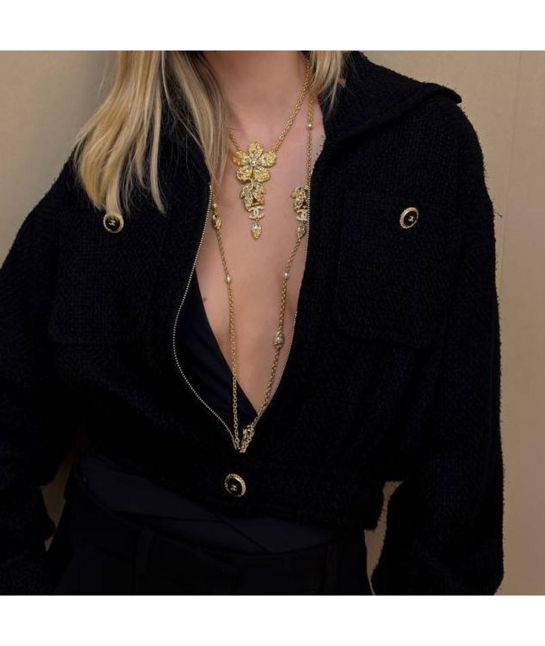 CHANEL Золотое металлическое колье, фото 4