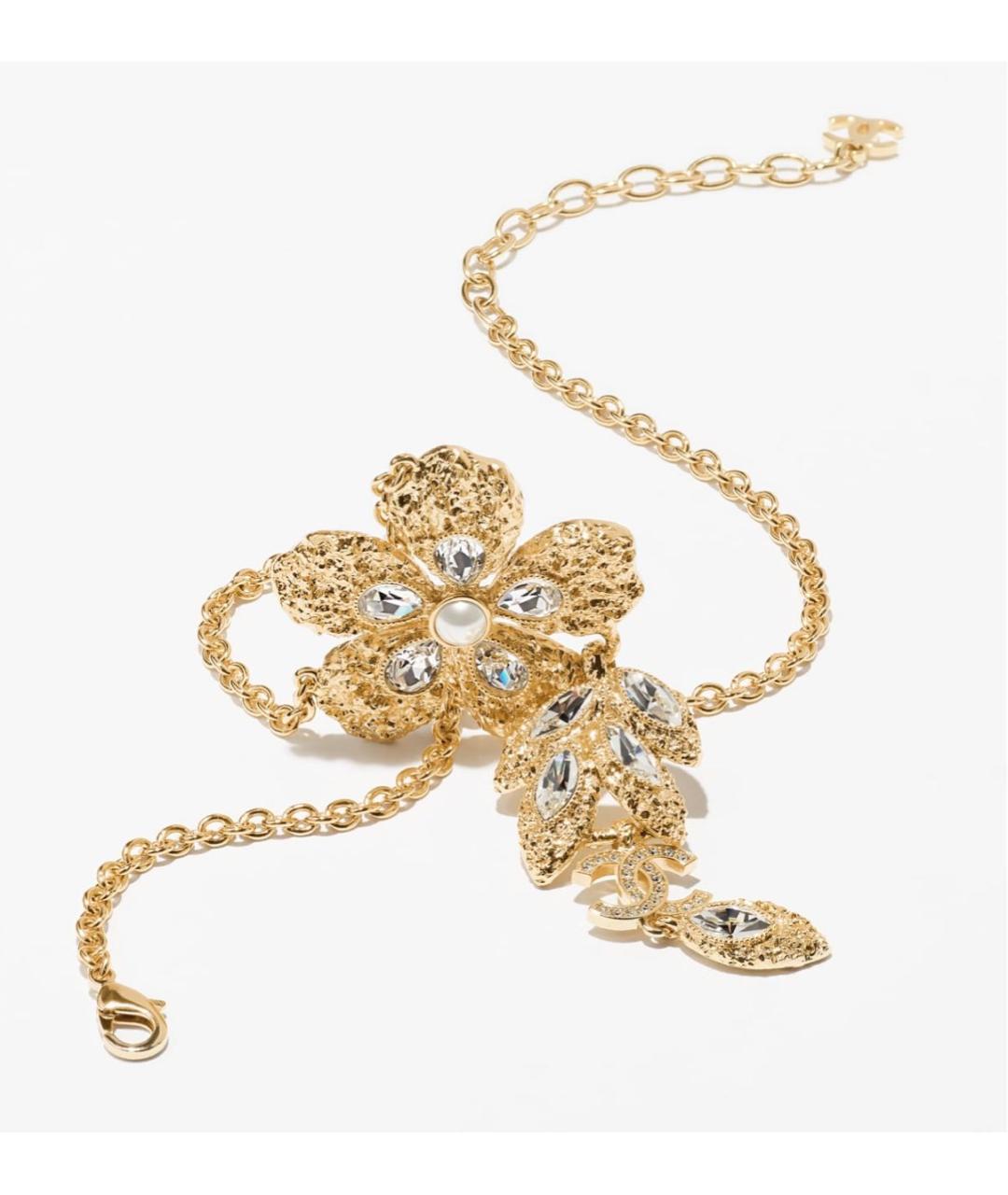 CHANEL Золотое металлическое колье, фото 2