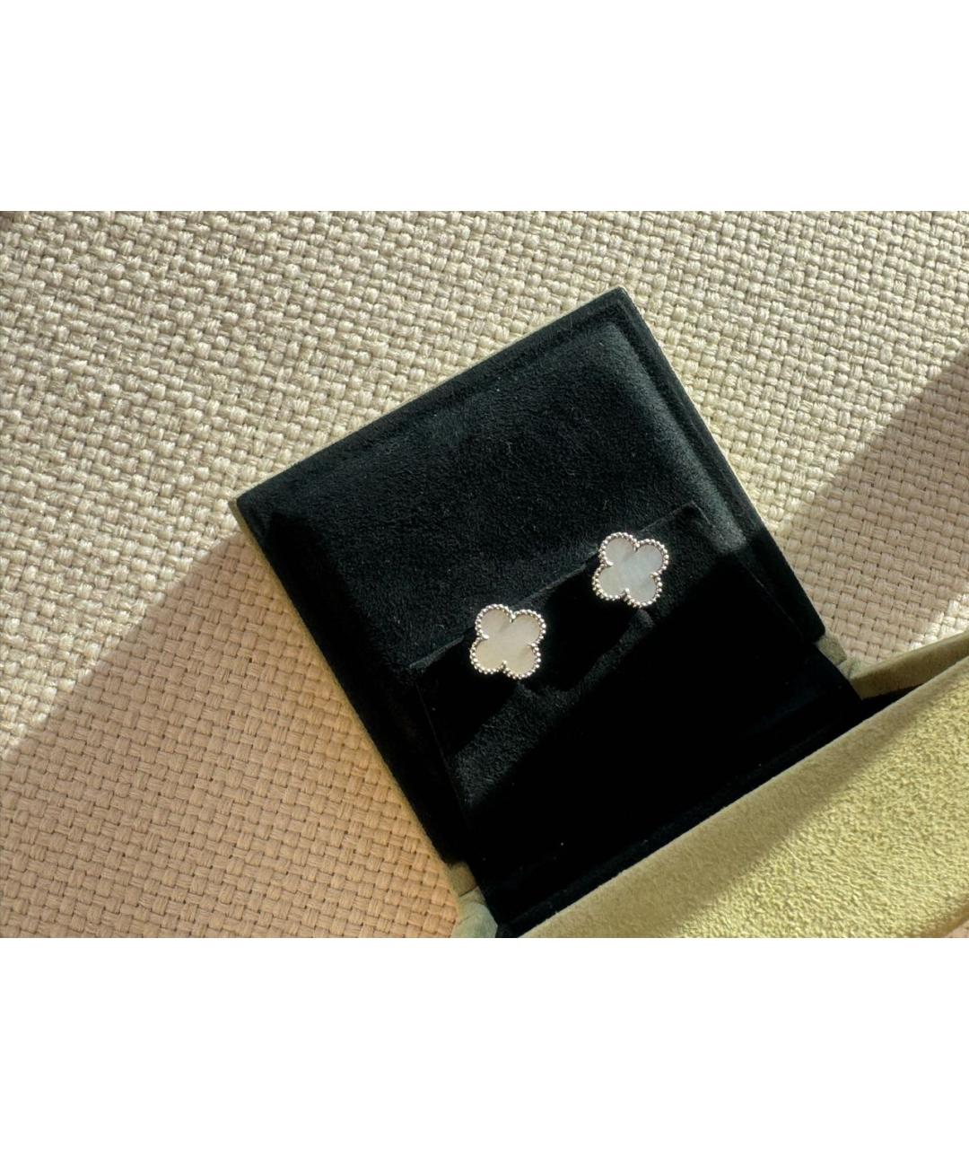 VAN CLEEF & ARPELS Белые серьги из белого золота, фото 4