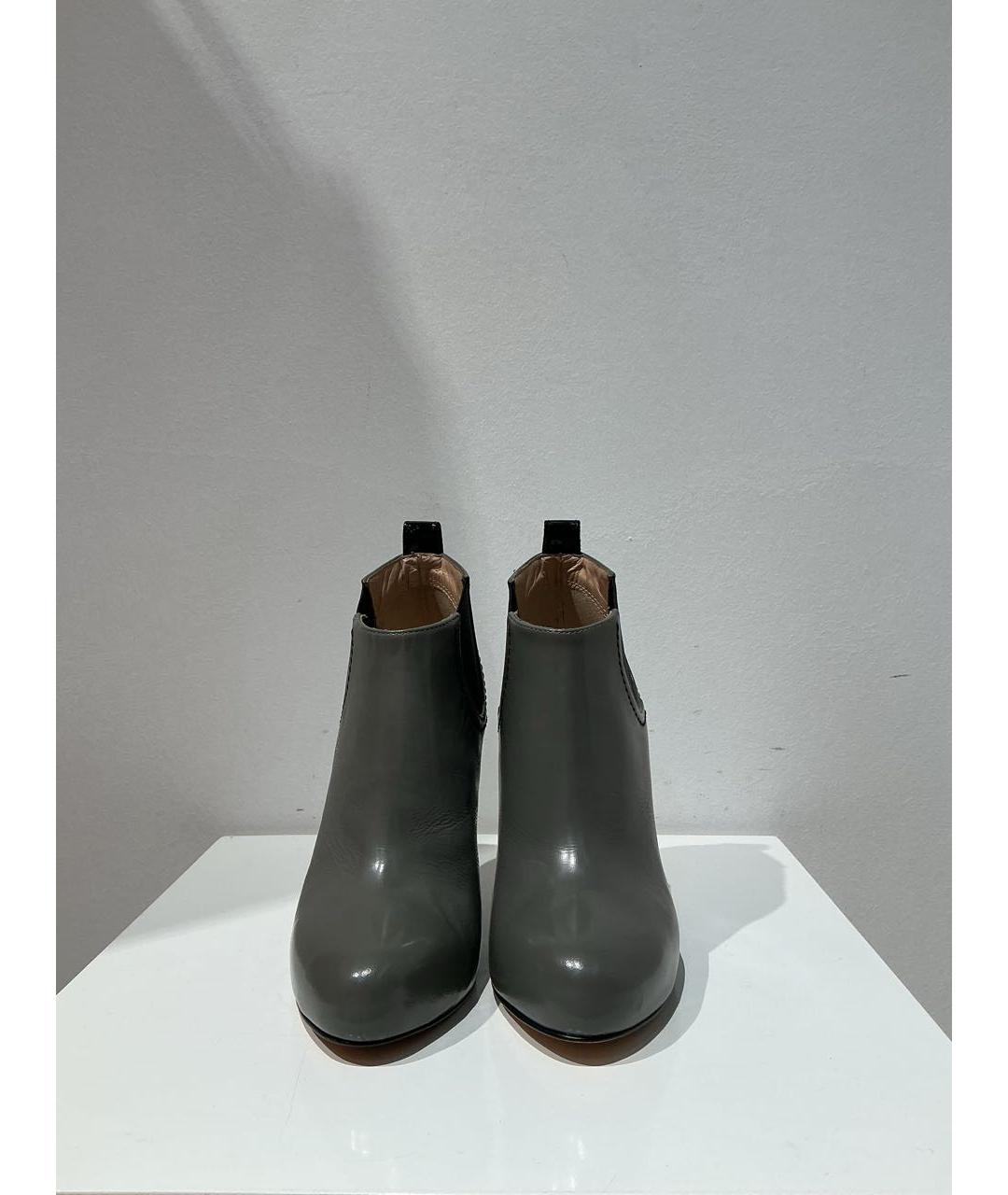 GIUSEPPE ZANOTTI DESIGN Антрацитовые кожаные ботильоны, фото 2