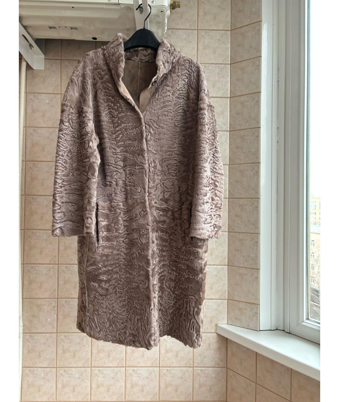 MANZONI 24 Розовая меховая шуба, фото 5