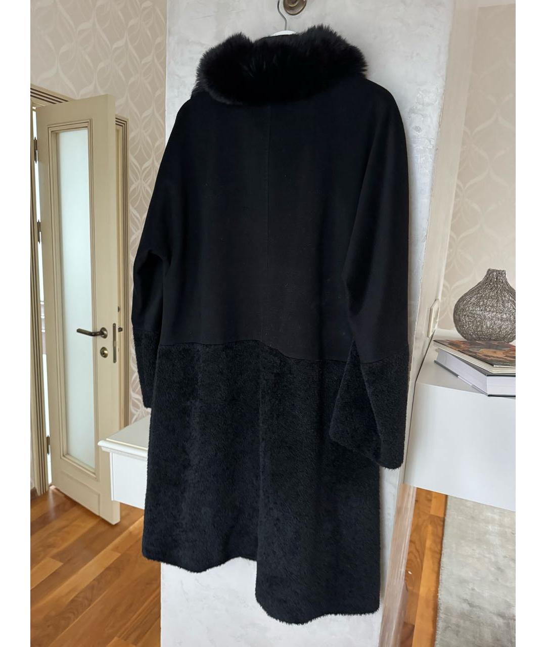 'S MAX MARA Черное вискозное пальто, фото 2