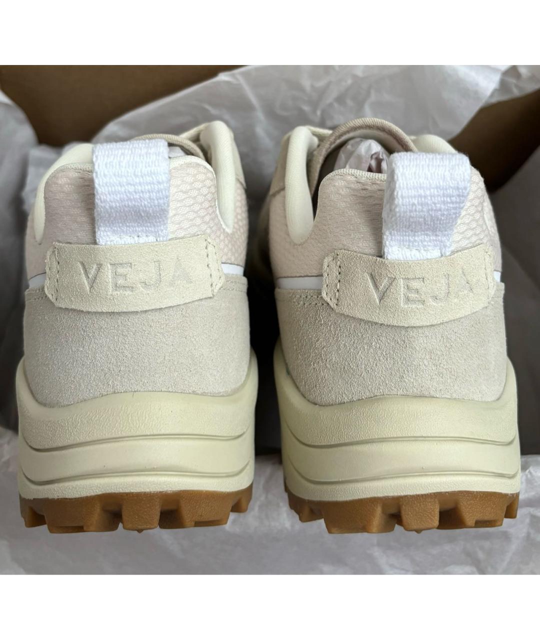 VEJA Бежевые текстильные кроссовки, фото 6