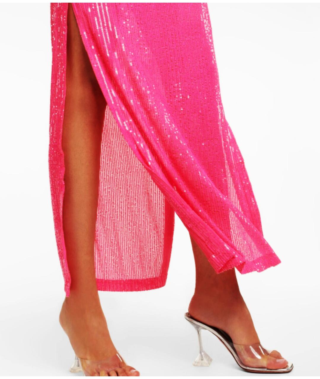 ROTATE Розовое полиэстеровое вечернее платье, фото 5