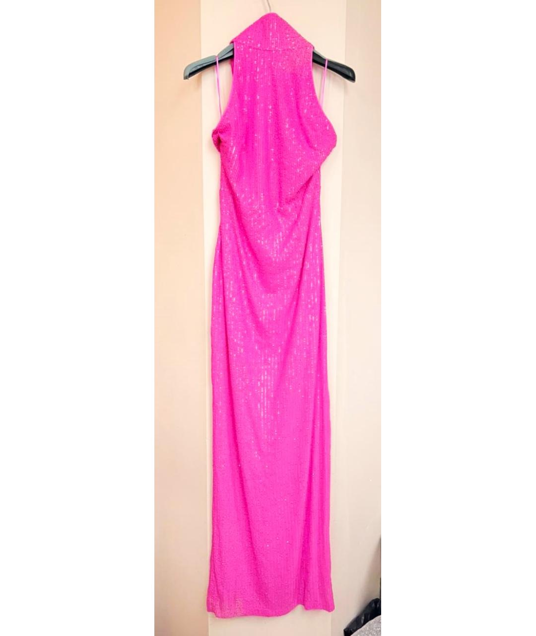 ROTATE Розовое полиэстеровое вечернее платье, фото 6