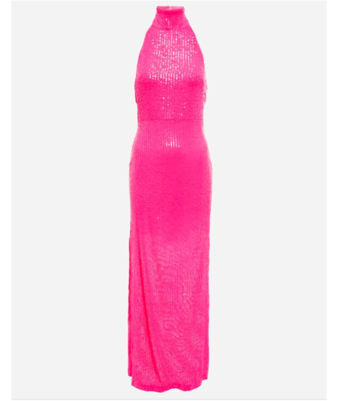 ROTATE Розовое полиэстеровое вечернее платье, фото 10