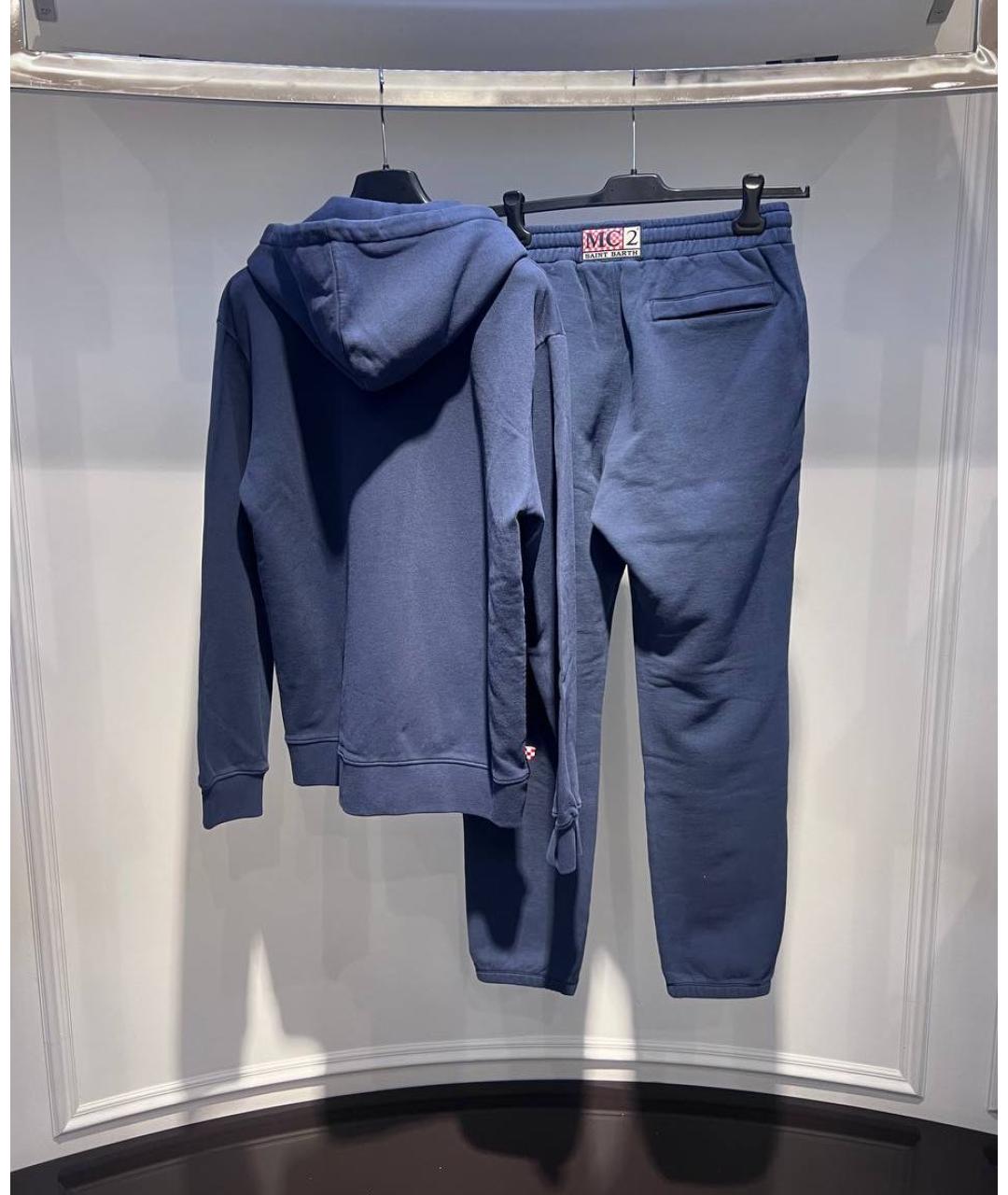 MC2 SAINT BARTH Темно-синий хлопковый спортивный костюм, фото 3