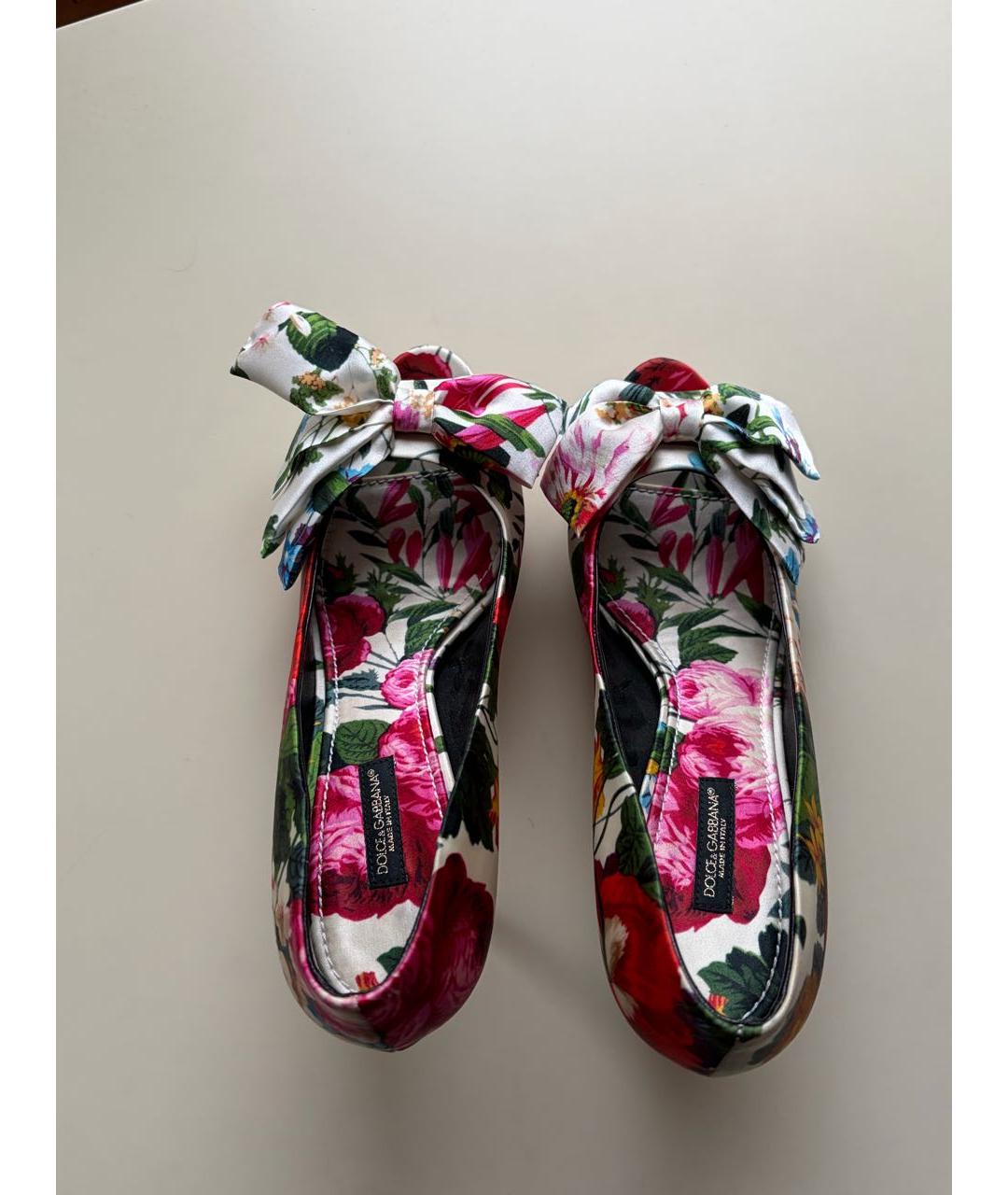 DOLCE&GABBANA Мульти текстильные туфли, фото 3