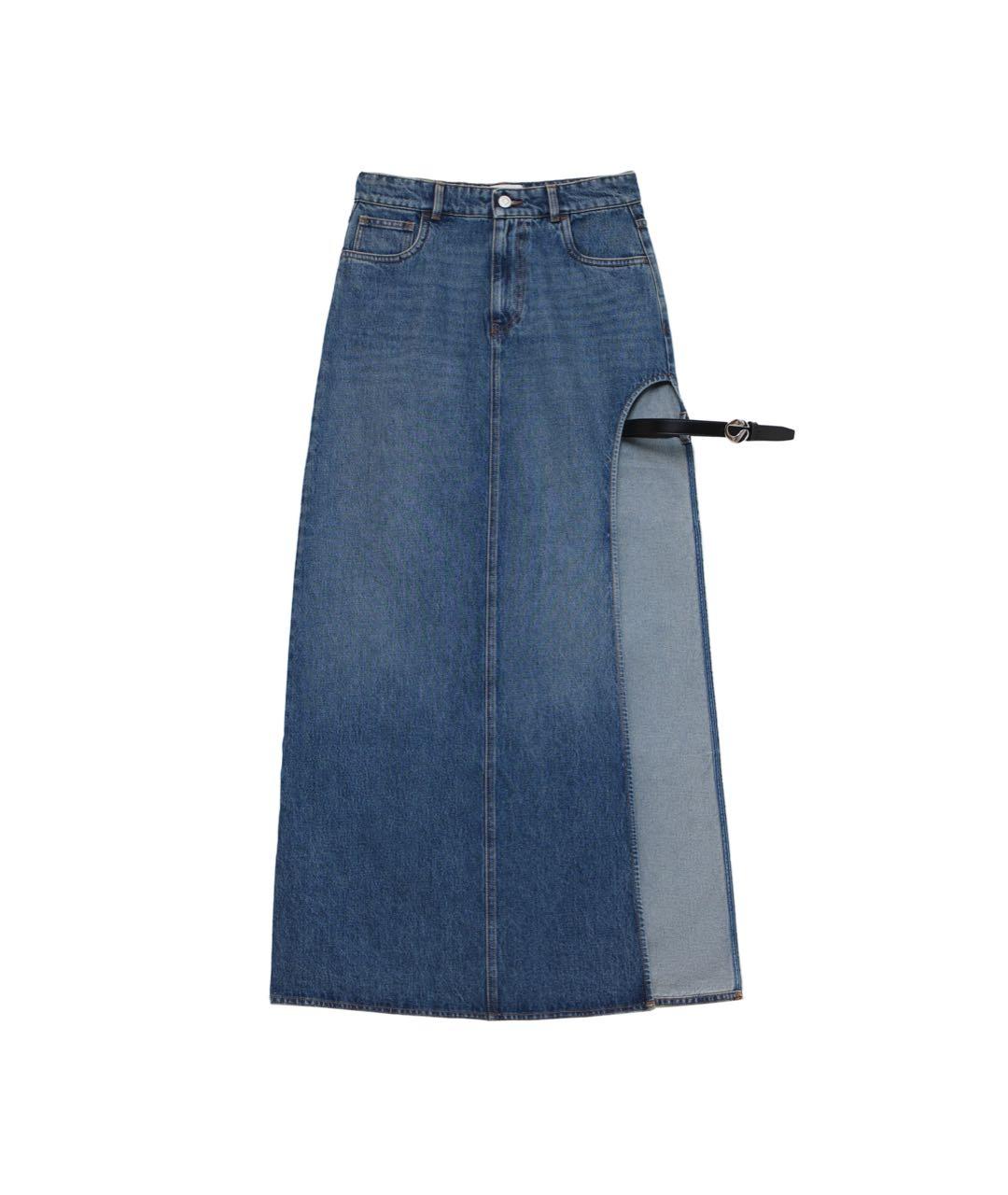 COPERNI Синяя хлопковая юбка макси, фото 1