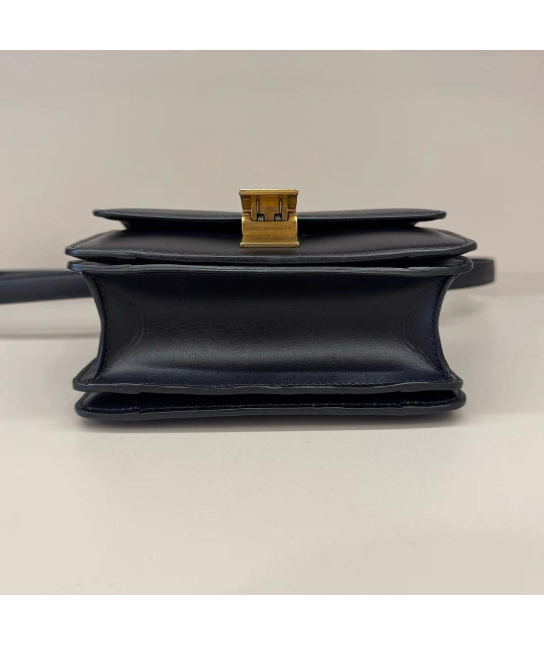 CELINE Черная кожаная сумка через плечо, фото 3