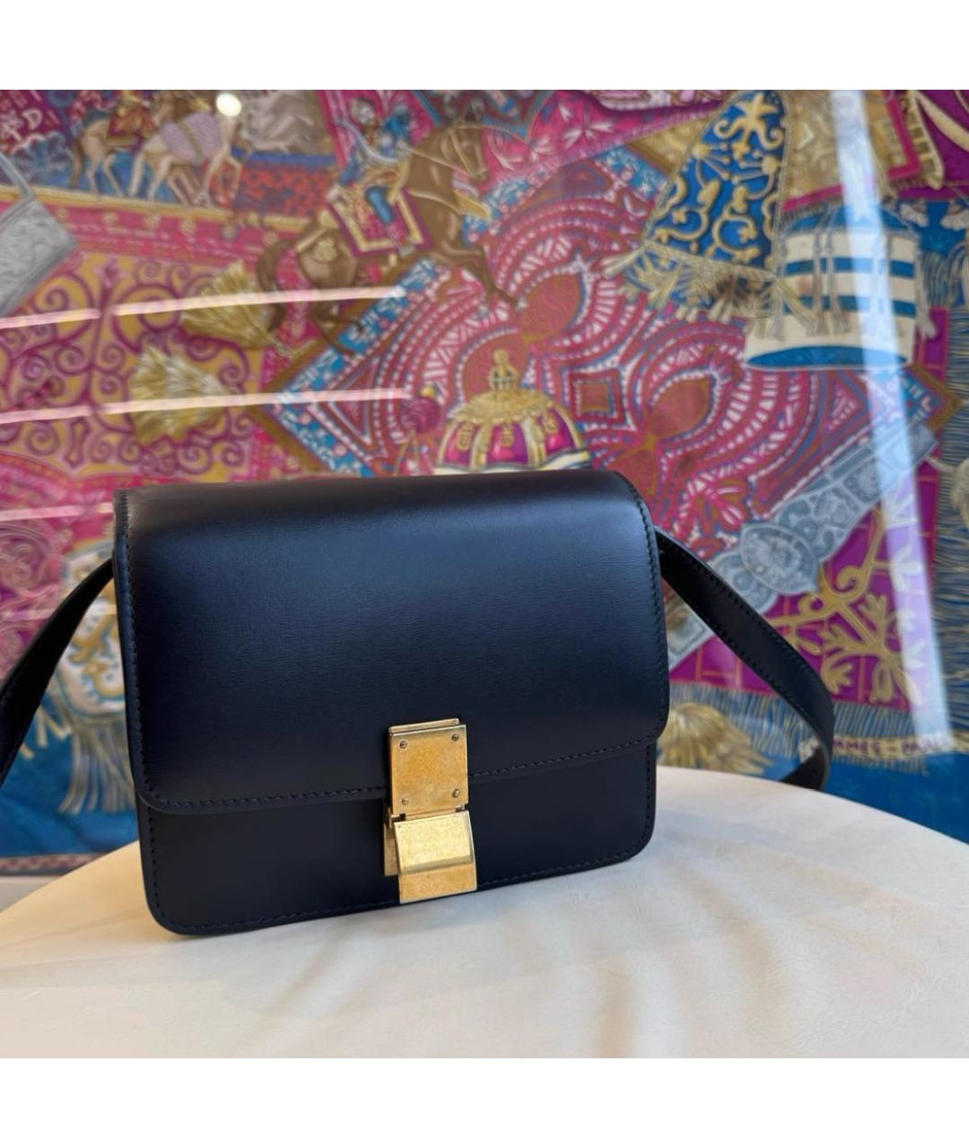 CELINE Черная кожаная сумка через плечо, фото 2