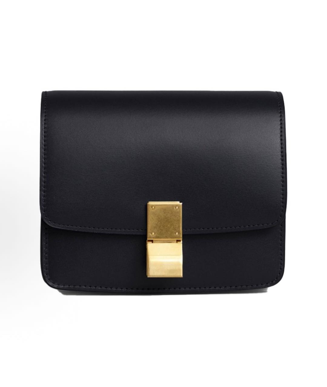 CELINE Черная кожаная сумка через плечо, фото 1