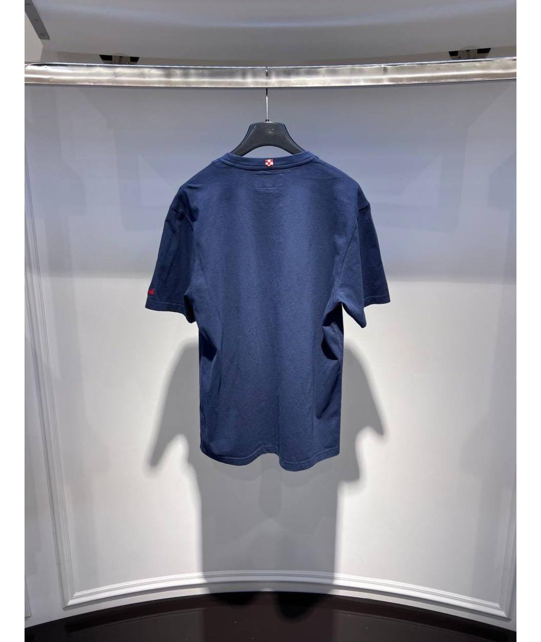 MC2 SAINT BARTH Темно-синяя хлопковая футболка, фото 3