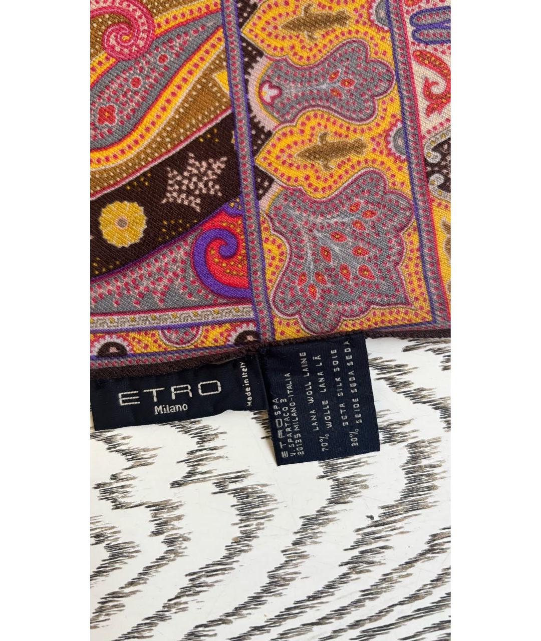 ETRO Мульти шерстяной шарф, фото 2