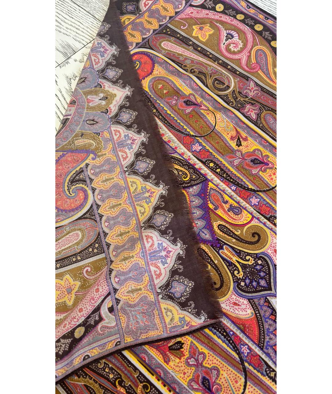 ETRO Мульти шерстяной шарф, фото 4