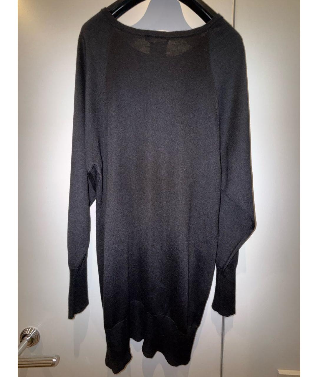 GUCCI Черное шерстяное повседневное платье, фото 2