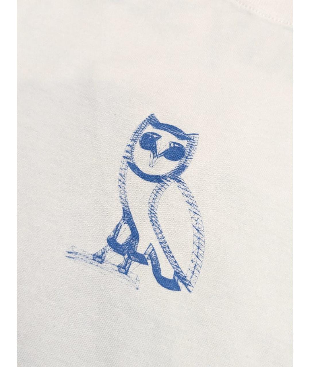 OVO by Drake Белая хлопковая футболка, фото 3