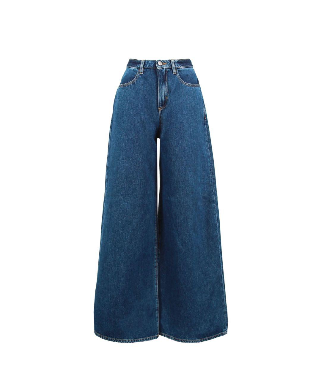 ICON DENIM Синие хлопковые джинсы клеш, фото 7