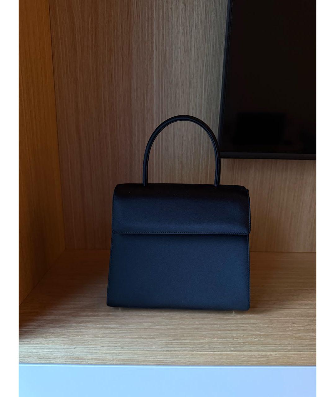 PRADA Черная тканевая сумка с короткими ручками, фото 6