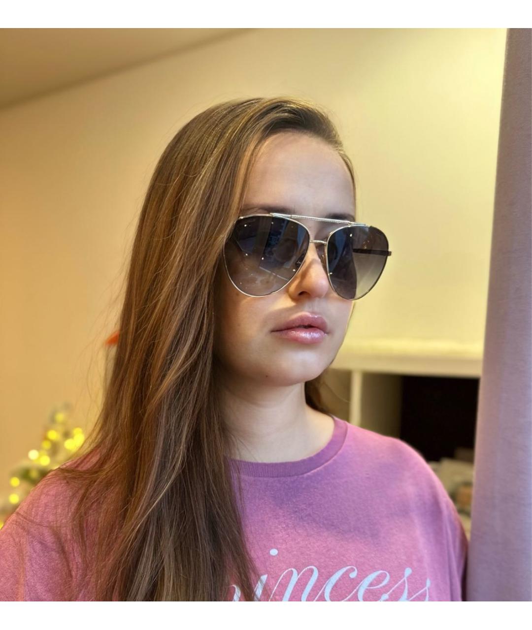 CHANEL Антрацитовые металлические солнцезащитные очки, фото 4