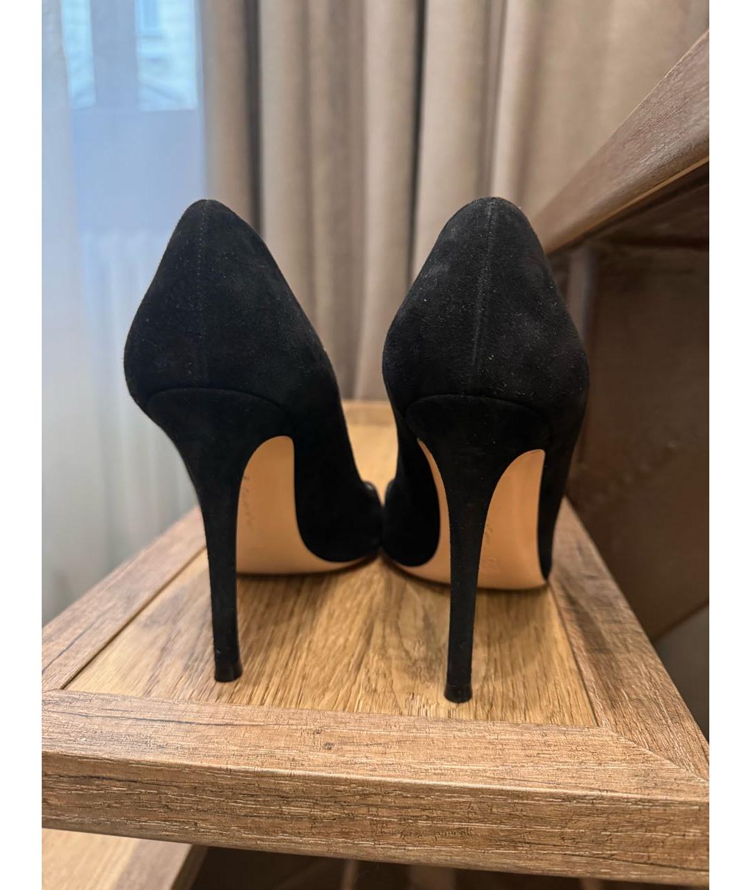 GIANVITO ROSSI Черные замшевые туфли, фото 3
