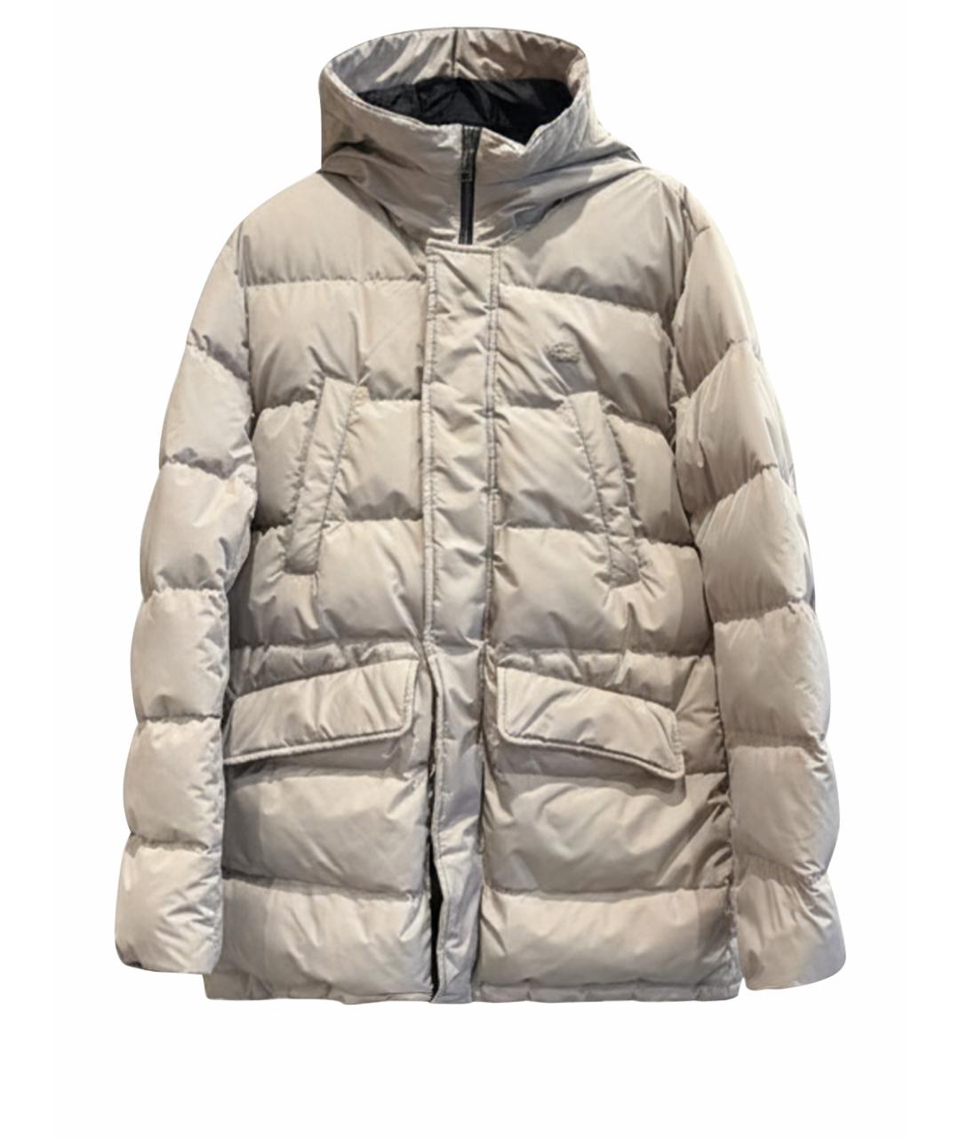 LACOSTE Бежевый полиэстеровый пуховик, фото 1